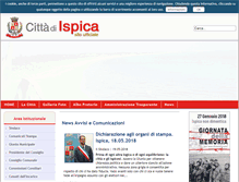 Tablet Screenshot of comune.ispica.rg.it